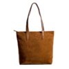 large suede tote bag