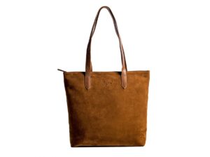 large suede tote bag