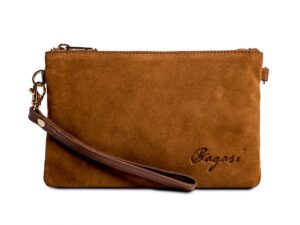 suede clutch bag