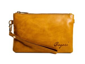 leather clutch bag