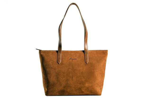 medium suede tote bag