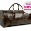 leather weekend bag